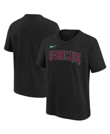 Nike big Boys Black Arizona Diamondbacks Wordmark T-shirt