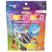 Zaffi Taffy, Clean Teeth Taffy, Delicious Fruit Flavors, 1.6 oz