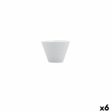 Bowl Ariane Artisan Ceramic White 11 cm (6 Units)