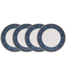 Noritake infinity 4 Piece Saucer Set, Service for 4