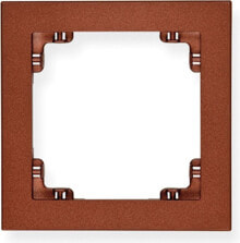 Умные розетки, выключатели и рамки Karlik DECO universal single frame brown metallic (9DR-1)