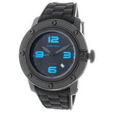 Мужские наручные часы с ремешком мужские наручные часы с черным силиконовым ремешком Glam Rock GR33111SB