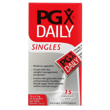 Витамины и БАДы Natural Factors, PGX Daily, Singles, 15 Sticks, 2.5 g Per Stick