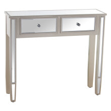 Console Alexandra House Living Champagne Wood 90 x 80 x 25 cm