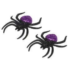 ATOSA 10x11x2.7 cm 2 Units Spiders Decor