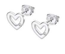 Ювелирные серьги Gentle silver heart-shaped earrings LP3217-4 / 1