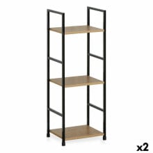 Shelves Confortime 3 Shelves Metal (2 Units)