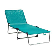 Beach sunbed Alco Green Multi-position 141 x 68 x 86 cm