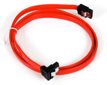 Кабели и провода для строительства Sharkoon SATA 2 Cable with latch, 50 cm, angled кабель SATA 0,5 m Красный 4044951007875