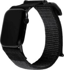 UAG ACTIVE - UNIWERSALNY NYLONOWY PASEK DO APPLE WATCH 49MM/45MM/44MM/42MM (APPLE WATCH SERIA: 1-3 R.42, 4-8, SE, ULTRA R.45) (GRAPHITE)