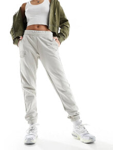 Купить женские брюки New Era: New Era embroidered joggers in off white