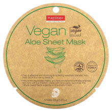 Купить корейские маски для лица Purederm: Vegan Aloe Beauty Sheet Mask, 1 Sheet Mask, 0.81 oz (23 g)