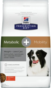 Сухие корма для собак сухой диетический корм для собак Hill's Prescription Diet Metabolic + Mobility при заболевании суставов, с курицей, 4 кг
