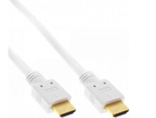 InLine 5m, HDMI - HDMI HDMI кабель HDMI Тип A (Стандарт) Белый 17505W