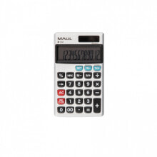 MAUL M112 - Pocket - Display - 12 digits - 1 lines - Battery/Solar - Silver