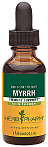 Витамины и БАДы для глаз Herb Pharm Myrrh Immune Support Настойка мирры для поддержки иммунитета 30 мл