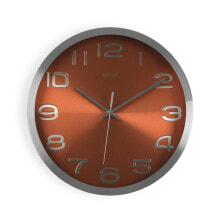 Wall Clock Versa Orange Aluminium (4 x 30 x 30 cm)