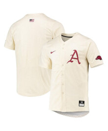 Nike men's Natural Arkansas Razorbacks Replica Baseball Jersey