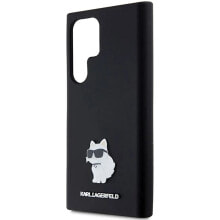 KARL LAGERFELD KLHCS23LSMHCNPK S23 Ultra S918 Silicone Choupette Pin phone case