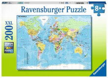 Большой пазл Ravensburger Карта мира ,200 элементов,4005556128907