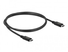 Delock 86979 - 0.8 m - USB C - USB C - USB4 Gen 3x2 - 40000 Mbit/s - Black