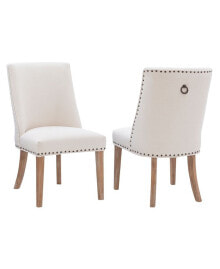 Linon Home Décor powell Furniture Allard Upholstered Dining Chairs - Set of 2