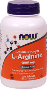 Аминокислоты NOW Foods L-Arginine L-аргинин, двойная концентрация 1000 мг 120 таблеток