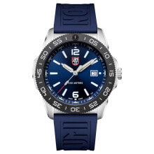 Мужские наручные часы с ремешком Мужские наручные часы с синим силиконовым ремешком LUMINOX Pacific Diver 3120 Series Watch