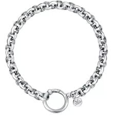 Elegant steel bracelet with Crystal Drops SCZ1152