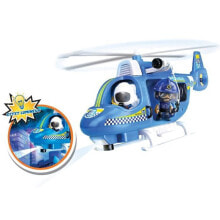 Детские игровые наборы и фигурки из дерева Игровой набор Splash-Toys Полицейский вертолет Pinypon Action с фигуркой 32085