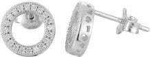 Женские ювелирные серьги серебряные серьги с кристаллами AGUP917