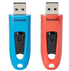 Ultra - 64 GB - USB Type-A - 3.0 - 130 MB/s - Slide - Blue - Red