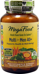 Витаминно-минеральные комплексы MegaFood Multi for Men 40 Plus Мультивитамины и минералы  для мужчин 60 таблеток