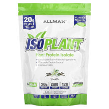 Растительный протеин ALLMAX, Isoplant, изолят растительного белка, ваниль, 300 г (10,6 унции)