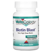 Нутриколоджи, Biotin Blast, 90 вегетарианских капсул