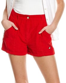 Красные женские шорты