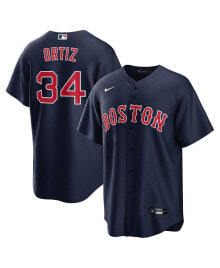 Nike men's David Ortiz Navy Boston Red Sox Alternate Replica Player Jersey