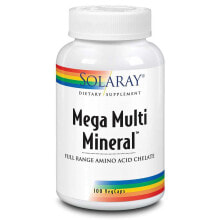 Витаминно-минеральные комплексы solaray Mega Multi Mineral Мультиминеральный комплекс с аминокислотами 120 капсул