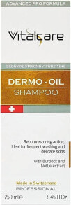 Talgregulierendes Shampoo mit Kletten- und Brennesselextrakten - Vitalcare Professional Made In Swiss Dermo-Oil Shampoo