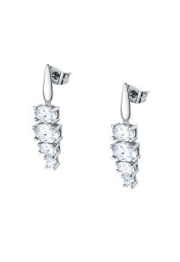 Ювелирные серьги elegant earrings with clear cubic zirconia Colori SAVY12
