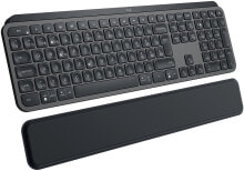 Клавиатуры logitech MX Keys клавиатура РЧ беспроводной + Bluetooth QWERTZ Swiss Черный 920-009408