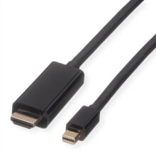 Компьютерные разъемы и переходники rOLINE 11.04.5797 видео кабель адаптер 3 m Mini DisplayPort Черный