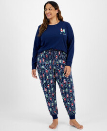 Купить женские пижамы Family Pajamas: Family Pajamas Plus Size 2-Pc. Cotton Nutcracker Mix It Pajamas Set, Created for Macy's