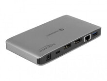 Компьютерный разъем или переходник Delock Thunderbolt 3 Docking Station 8K - Dual DisplayPort / USB / LAN / SD / Audio / PD 3.0