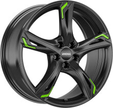 Колесный диск литой Ronal R62 Green jetblack 7.5x18 ET50 - LK5/112 ML76