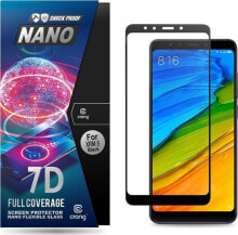 Crong Crong 7D Nano Flexible Glass - Szkło hybrydowe 9H na cały ekran Xiaomi Redmi 5 uniwersalny