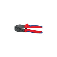 Knipex Aderendhülsencrimpzange PreciForce® Gesamtlänge 220 mm 0,25 - 6 (AWG 23 - 10) mm² brüniert Mehrkomponenten-Hüllen