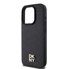 DKNY Dkhmp15Lpshrpsk iPhone 15 Pro 6.1 Leather Pattern Monogram phone case