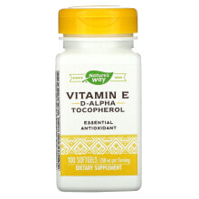 Витамин Е Натурес Вэй, витамин E, 400 МЕ, 100 мягких таблеток