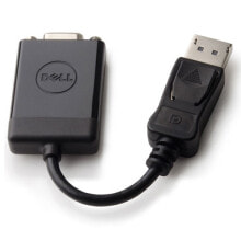 Кабели и разъемы для аудио- и видеотехники dELL 470-AANJ кабельный разъем/переходник DisplayPort M VGA FM Черный
